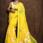 Gratitude Hand Print Saree - image 4