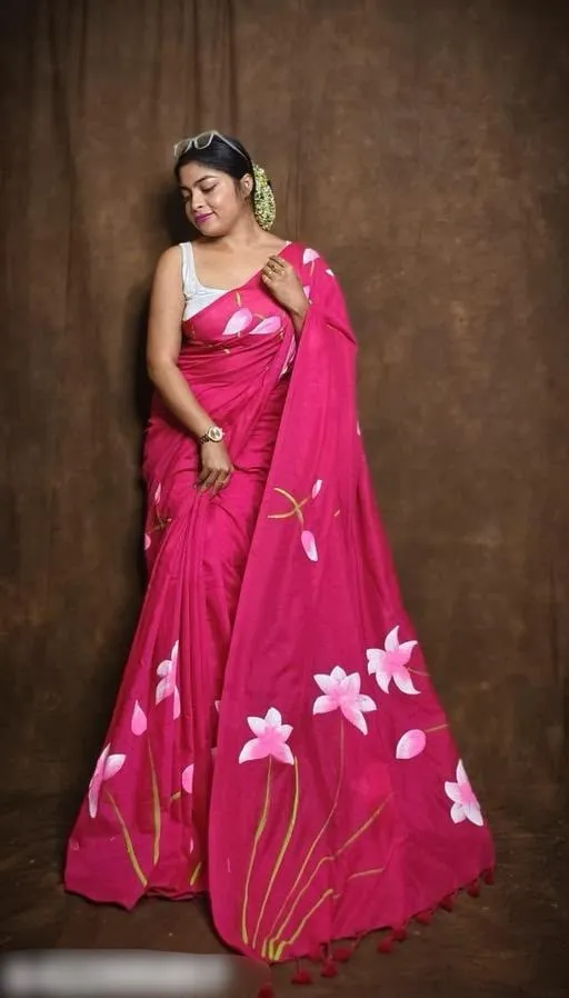 Gratitude Hand Print Saree