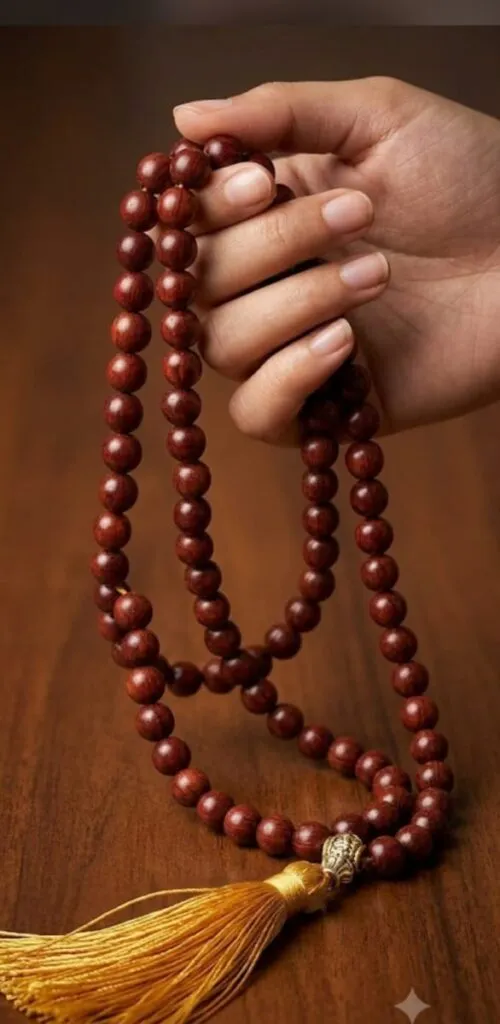 Red Sandal Malai ( 8MM) 108 Beads