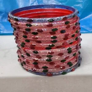 Rose Glitter Bangales