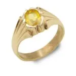 Panjalogam Impon Yellow Sapphire Ring - image 3