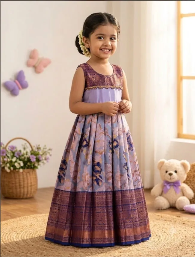 Pattu Pavadai (Fabric Soft Silk) 3years