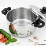 Stainless Steel Strainer Pot with Lid (3.5 Liters) – Heavy Sandwich Bottom