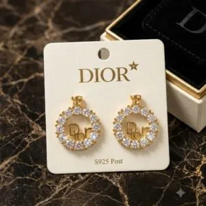 Stone Stud Earrings