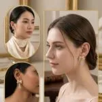 Stone Stud Earrings - image 3
