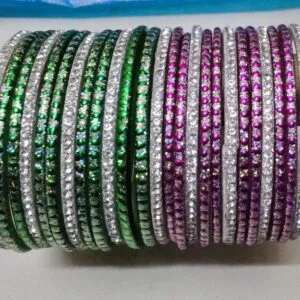 Glitter Bangales( Green, Silver, Purple )