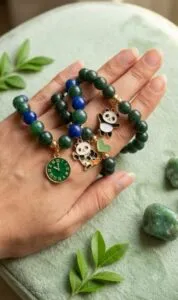 Green Black Beads (4Pie)