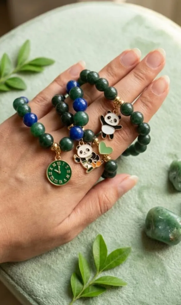 Green Black Beads (4Pie)
