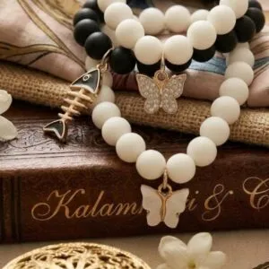 White & Black Braclets