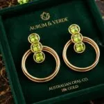 Stone Stud Earrings