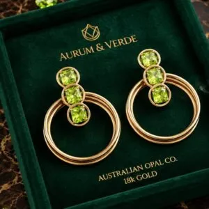 Stone Stud Earrings