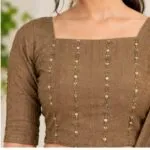 Plain Cruh Fabric - image 4
