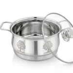 Steel vessel with glass lid - image 3