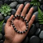 8mm Original Karungali with aluminium cap( Braclet) - image 2