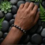 8mm Original Karungali with aluminium cap( Braclet) - image 3
