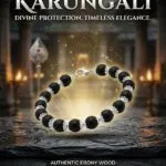 8mm Original Karungali with aluminium cap( Braclet) - image 4
