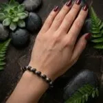 8mm Original Karungali with aluminium cap( Braclet)