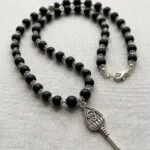 8mm Original Karungali Mala with aluminium cap - image 2