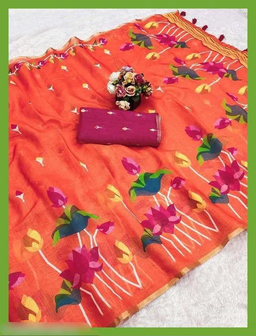 Linen Cotton Sarees