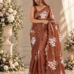 Designer Soft Shiny Sarees - image 4