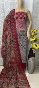 Pure Jaipur Ajrakh Cotton with Patch works