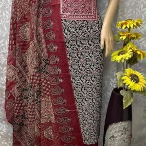 Pure Jaipur Ajrakh Cotton with Patch works