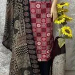 Pure Jaipur Ajrakh Cotton with Patch works - image 4