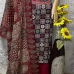 Pure Jaipur Ajrakh Cotton with Patch works - image 5