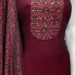 Vichitra Silk Neck Ajrak Print - image 4