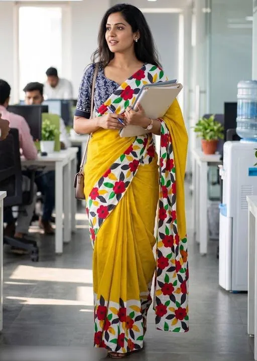 Demanding Floral Printed Sarees