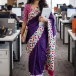 Demanding Floral Printed Sarees - image 3