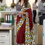 Demanding Floral Printed Sarees - image 5
