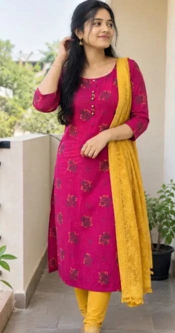 Rayon Cotton Kurthi