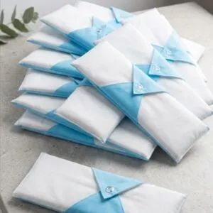 Button Model Organic Napkins (6 – Pads)