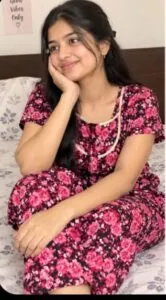 Cotton Nighty – Black Floral