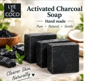 Activated Carcoal Soap (Hand Made) 3pack