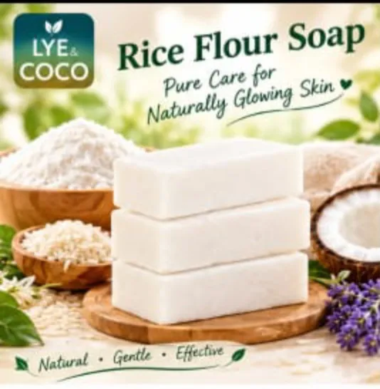 Rice flour Soap (3- pack) 100g