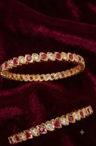 Stone Impon Bangles (Size 2.6)
