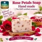 Rose petal soap (3- pack) 100g