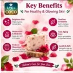 Rose petal soap (3- pack) 100g - image 3
