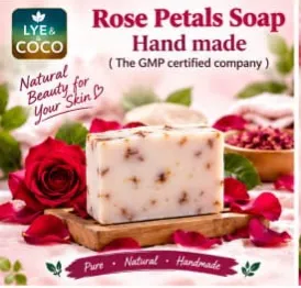 Rose petal soap (3- pack) 100g