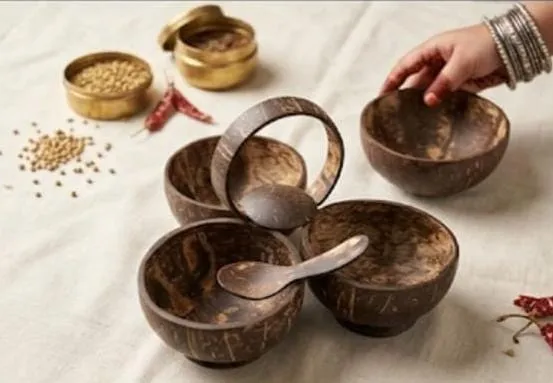 Coconut Shell Snacks Bowl