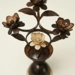 Coconut Shell Flower Decorl