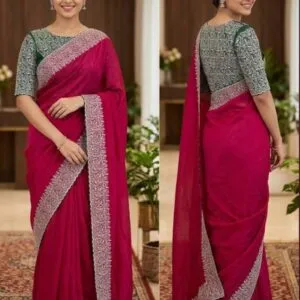 Embroidered Saree