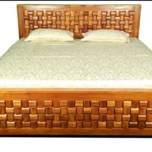 Teakwood Button Cot (Queen size )