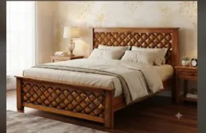 Teakwood Diamond cot Queen size
