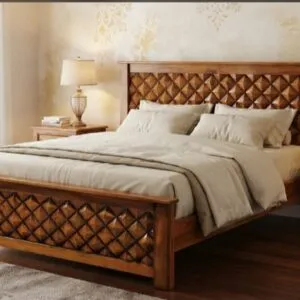Teakwood Diamond cot Queen size