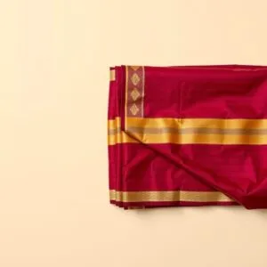 Demo – Cotton Silk Saree (Maroon)