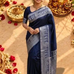 3D Embossed Saree (Karizma Silk)