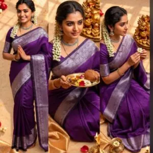 3D Embossed Saree (Karizma Silk)